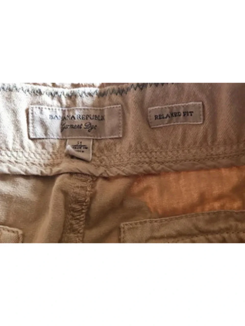 Vtg Banana Republic Cargo Shorts Khaki 2000s Y2K Gorpcore Relaxed Fit Cotton30